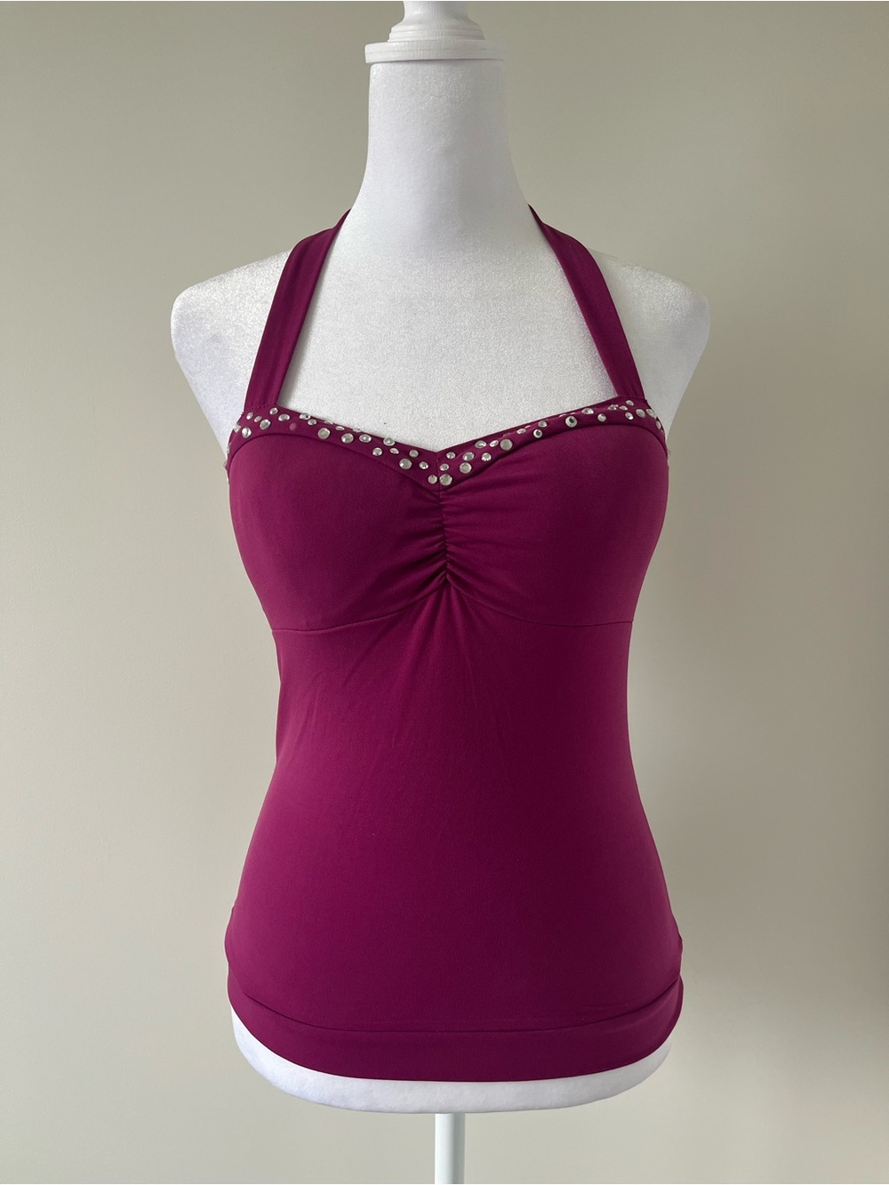 Y2K Halter Neck Cami Pink Purple